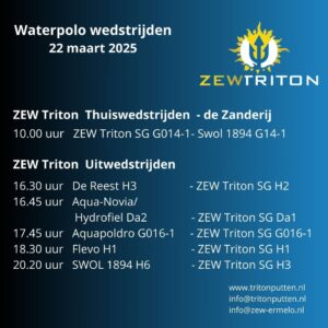 Waterpolowedstrijden - De Zanderij en Uitwedstrijden